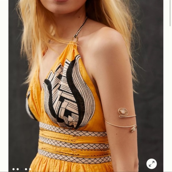 Anthropologie Mini Sleek and Sophisticated Trendy Dress with Plunging V-neck - Picture 7 of 7